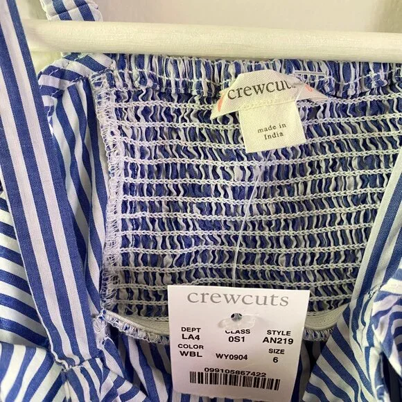 J.Crew, Crewcuts Stripy Sundress, Age 6 - Picture 3 of 5